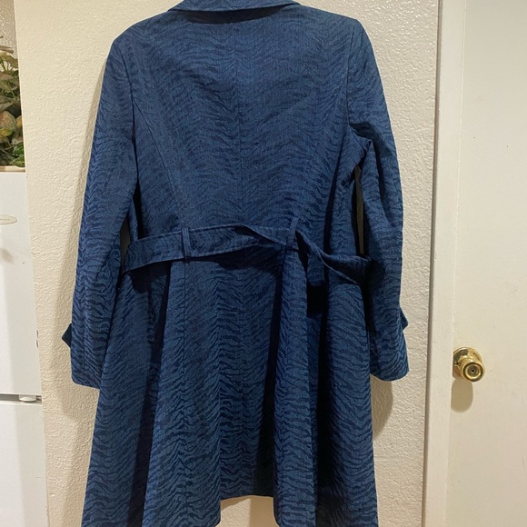 NWT Helene Berman London patterned Trench Coat - Picture 4 of 7